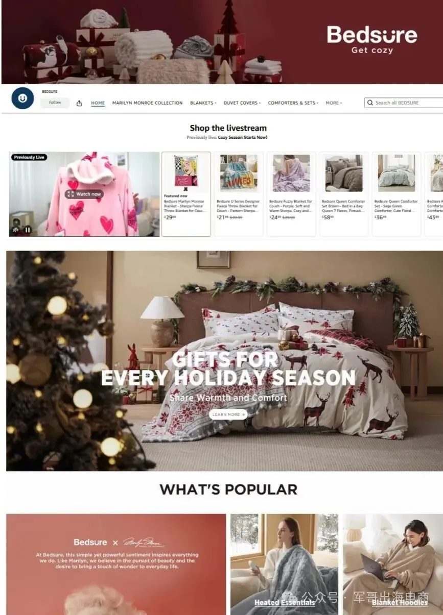 Bedsure黑五狂赚数百万美元！家居品牌TikTok爆单3招，2025攻略直接抄